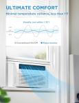 Midea 8,000 BTU Smart Inverter Window Air Conditioner with APP, Alexa Control, 115V AC Unit Cools up to 350 Sq. Ft, Quiet Operation, Energy Saving, Remote & Easy Installation Kit, White