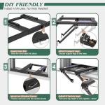 Marudina Upgraded No-Drill Window AC Bracket, Adjustable Window Air Conditioner Support for Single/Double Hung Windows, Heavy-Duty Holds 250lbs,Easy Installation, Rustproof Aluminum, Renter Friendly