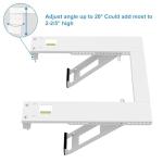 Qualward Air Conditioner Bracket Window AC Support Brackets - Heavy Duty with 2 Arms, Up to 180 lbs for 12000 to 24000 BTU AC Units- Fits Single Or Double Hung Windows