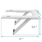 Qualward Air Conditioner Bracket Window AC Support Brackets - Heavy Duty with 2 Arms, Up to 180 lbs for 12000 to 24000 BTU AC Units- Fits Single Or Double Hung Windows