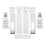 Qualward Air Conditioner Bracket Window AC Support Brackets - Heavy Duty with 2 Arms, Up to 180 lbs for 12000 to 24000 BTU AC Units- Fits Single Or Double Hung Windows