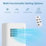 GarveeHome 10,000 BTU Portable Air Conditioners Cool Up to 450 Sq.Ft, 3-in-1 Smart Portable AC Unit with Dehumidifier & Fan, Cools, Floor Air Conditioner with Remote Control, LED Display, Window Kit