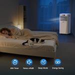 Portable Air Conditioners,10,000 BTU 3-in-1 Portable AC unit for Rooms up to 450 Sq. Ft, Featuring 24H Timer, Smart Sleep Mode, Window Kits Included, Perfect for Bedrooms, Kitchens, and Apartments.