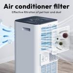 10,000 BTU Portable Air Conditioners, Portable AC With Remote for Room to 450 sq.ft 3 in 1 Air Conditioner With Dehumidification/Air Circulation/Timer And Window Kit