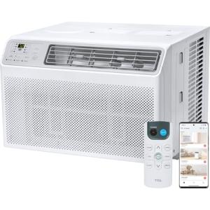 TCL H14W35W 14,000 BTU Smart Window Air Conditioner, AC Unit, Fan & Dehumidifier, 700 Sq. Ft, Remote Control, Compatible with Alexa/Google Assistant, White