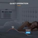 ROVSUN Smart 10000 BTU Window Air Conditioner with WiFi, Energy Saving Window AC Unit with Remote & App Control, Timer Function & Easy Install Kit, for Rooms up to 450 Square Feet, 115V/60Hz, White