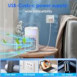 Portable Air Conditioners,air conditioner, 3-Speed Fan, 2-Speed Cold Fog,4 in 1 Humidifier, Air Conditioner,Fan,2 Atomising Nozzle, 7-Colour Led Light, Large Capacity 1500ml,Remote Control