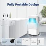 Air Choice Portable Air Conditioners, 3-in-1 10000 BTU Air Conditioner Portable for Rooms Up to 450 Sq. Ft, Remote, 24H Timer, Dehumidifier, Fan, Full Installation Kit, AC Unit for Bedroom Office