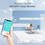 TURBRO 18,000 BTU Dual Zones Mini Split AC/Heating System, R454B, Ductless Multi Zones Inverter Mini Split Air Conditioner with Heat Pump, 24 SEER2, WiFi Enabled, Greenland (9K+12K), 230V