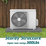 Daisypower Equipment Pad for Ductless Mini-Split Air Conditioner HVAC Heat Pump System,Anti-Vibration Plastic Condenser Pad,18 × 38 × 3 inches