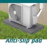 Daisypower Equipment Pad for Ductless Mini-Split Air Conditioner HVAC Heat Pump System,Anti-Vibration Plastic Condenser Pad,18 × 38 × 3 inches