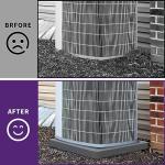 Mxclimate Equipment Pad for HVAC Systems,Ductless Mini Split Air Conditioner,24"x24"x2" Plastic Condenser Unit Pad