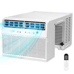Antarctic Star U-Shaped Air Conditioner Window Unit 10000BTU, Ultra Quiet Window Air Conditioner Cools up to 450 Sq. Ft, Saddle Window AC Units with Full Window View, Energy Saving, Easy to install