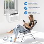 Antarctic Star U-Shaped Air Conditioner Window Unit 10000BTU, Ultra Quiet Window Air Conditioner Cools up to 450 Sq. Ft, Saddle Window AC Units with Full Window View, Energy Saving, Easy to install