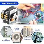 Dreyoo 24V Coil 1 Pole Air Conditioner Contactor, UL Certified Carrier HVAC Motor Contactor, Air Conditioner Replacement Relay, Compatible with C230b, Heat Pump, Refrigeration Systems(40A)