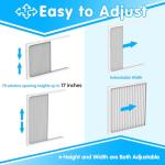 Air Jade Window Air Conditioner Side Panels with Frame, Adjustable AC Side Panels for 5,000 to 14,000 Btu Window AC Units, Extra Wide Window Air Conditioner Panels and Frame Kit, Pack of 2