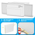 Air Jade Window Air Conditioner Side Panels with Frame, Adjustable AC Side Panels for 5,000 to 14,000 Btu Window AC Units, Extra Wide Window Air Conditioner Panels and Frame Kit, Pack of 2