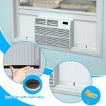 Air Jade Window Air Conditioner Side Panels with Frame, Adjustable AC Side Panels for 5,000 to 14,000 Btu Window AC Units, Extra Wide Window Air Conditioner Panels and Frame Kit, Pack of 2