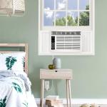 Whirlpool WHAW061CW 6,000 BTU Air Conditioner with Dehumidifier, 115V, Window AC 250 Sq. Ft, Living Room, Bedroom, or Kitchen, with Remote Control, Digital Display, and 24H-Timer, Bright White