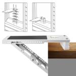 Window Air Conditioner Support Bracket,Adjustable Anti-slip shock-absorbing mat Window AC Safe Support Bracket Installs From Inside the House Built-in bubble level window AC Mount Bracket up to 165lbs