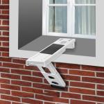 Window Air Conditioner Support Bracket,Adjustable Anti-slip shock-absorbing mat Window AC Safe Support Bracket Installs From Inside the House Built-in bubble level window AC Mount Bracket up to 165lbs