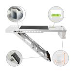 Window Air Conditioner Support Bracket,Adjustable Anti-slip shock-absorbing mat Window AC Safe Support Bracket Installs From Inside the House Built-in bubble level window AC Mount Bracket up to 165lbs