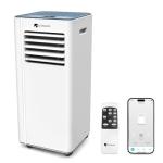 DR.PREPARE 8,000 BTU Portable Air Conditioner with WiFi Enabled, Cooling, Dehumidifier, Fan & Sleep Modes 4-in-1 Portable AC w/Remote Control & 67'' Window Kit, Cools Up To 350 sq. ft, 1-24H Timers