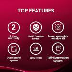 Mora PC05R25A Portable Air Conditioner, 5,000 BTU, White