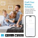 DR.PREPARE 8,000 BTU Portable Air Conditioner with WiFi Enabled, Cooling, Dehumidifier, Fan & Sleep Modes 4-in-1 Portable AC w/Remote Control & 67'' Window Kit, Cools Up To 350 sq. ft, 1-24H Timers