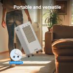 22'' Windowless Portable Air Conditioners, 3-IN-1 Portable AC Unit, 7H Auto-off & 1.85Gal Tank, 40°Swing, 3 Modes & 3 Speeds, Ultra-Quiet Swamp Air Cooler With 4 Universal Wheels For Home/Indoor Use