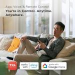 TCL 5,000 BTU Smart Portable Air Conditioner, Fan & Dehumidifier, 150 Sq. Ft., Ultra-Compact Design, Remote Control, Compatible with Alexa/Google Assistant, Install Kit Included