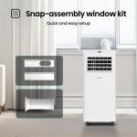 Mora PC05R25A Portable Air Conditioner, 5,000 BTU, White