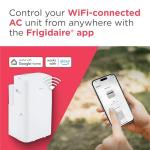 Frigidaire 4-in-1 Smart Portable Room Air Conditioner with Wi-Fi & Supplemental Heat 14,000 BTU (ASHRAE) / 10,000 BTU (DOE), Cools Up to 700 Sq. Ft., Quiet Operation, White