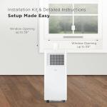 TCL 5,000 BTU Smart Portable Air Conditioner, Fan & Dehumidifier, 150 Sq. Ft., Ultra-Compact Design, Remote Control, Compatible with Alexa/Google Assistant, Install Kit Included