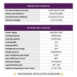 Cooper & Hunter 48,000 BTU Ducted Mini Split Air Conditioner Concealed Duct Heat Pump Unit 208-230V Including 25ft Installation Kit