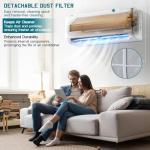 Albott 24000 BTU Mini Split Air Conditioner Heat Pump, 220V Ductless Inverter AC, Cools up to 1500 Sq. Ft, Energy-Efficient with Self-Cleaning, SEER2 19