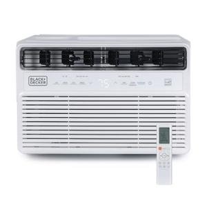 BLACK+DECKER 8,000 BTU Inverter Window Air Conditioner, Window AC Units for Up To 350 Sq. Ft., ENERGY STAR Rated AC Unit, Full Function Remote Control, White