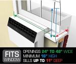 Soleus Air 6,000 BTU Over-the-Sill Air Conditioner: WiFi Enabled, Quiet Operation, Window View Friendly (Up to 11" Sill Width)
