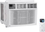 10,000 BTU Window Air Conditioner, 115V, Window AC Cools up to 450 Sq. Ft for Bedroom, Living Room, Quiet Operation with Remote Control, 3 Cooling & Fan Speeds, Auto Restart, White