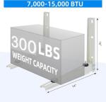 Mini Split Wall Mounting Bracket for Mini Split Ac/Heating System Unit 7000-15000 BTU, Heavy Duty Support Bracket for for Ductless Split Ac Unit, HVAC, Compressor