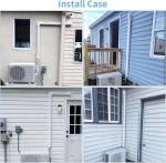 Decorative Line Cover Kit for Mini Split, 10Ft 3"W Thick PVC Ducts/High Tensile ABS Elbow Universal, Easy Installation for Mini Split-System Air Conditioners/Central AC/Heat Pumps Systems