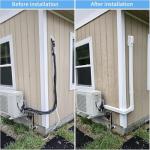 Decorative Line Cover Kit for Mini Split, 10Ft 3"W Thick PVC Ducts/High Tensile ABS Elbow Universal, Easy Installation for Mini Split-System Air Conditioners/Central AC/Heat Pumps Systems