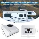 DC 12V AC unit RV Rooftop Air Conditioner Ultra-thin Fit Motorhome van Trucks cab car Commercial Vehicles Low Noise Energy Saving cool & heat Intelligent frequency conversion parking Air Conditioners