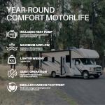 RV Air Conditioner with Heat 12V Universal Rooftop AC Unit Van Air Conditioner Heater Combo, 9000BTU Quiet 12 Volt Camper A/C Unit, 2 In 1 Heating & Cooling for Box Truck, Travel Trailer, Motorhome