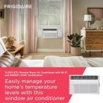 Frigidaire 10,000 BTU Smart Inverter Window Air Conditioner with Wi-Fi and Energy Star Certification, Cools Up to 450 Sq. Ft., Ultra Quiet Operation, White