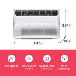 Frigidaire 10,000 BTU Smart Inverter Window Air Conditioner with Wi-Fi and Energy Star Certification, Cools Up to 450 Sq. Ft., Ultra Quiet Operation, White
