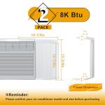 LBG Products Window Air Conditioner Side Panel and Frame Set,AC Accordion Filler Kit,Fits Most 8000BTU Window Air Conditioners,AC Side Panels Frame Kit