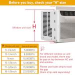 LBG Products Window Air Conditioner Side Panel and Frame Set,AC Accordion Filler Kit,Fits Most 8000BTU Window Air Conditioners,AC Side Panels Frame Kit