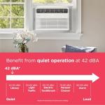 Frigidaire 10,000 BTU Smart Inverter Window Air Conditioner with Wi-Fi and Energy Star Certification, Cools Up to 450 Sq. Ft., Ultra Quiet Operation, White