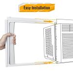 LBG Products Window Air Conditioner Side Panel and Frame Set,AC Accordion Filler Kit,Fits Most 8000BTU Window Air Conditioners,AC Side Panels Frame Kit